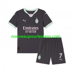 Maillot AC Milan Morata 7 Enfant Tenue 3ème 2024-2025 Manche Courte