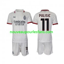 Maillot AC Milan Pulisic 11 Enfant Tenue Extérieur 2024-2025 Manche Courte