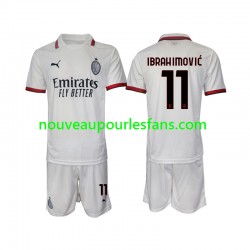 Maillot AC Milan Ibrahimović 11 Enfant Tenue Extérieur 2024-2025 Manche Courte