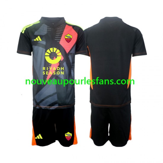 Maillot AS Rome Gardien Enfant Tenue Domicile 2024-2025 Manche Courte