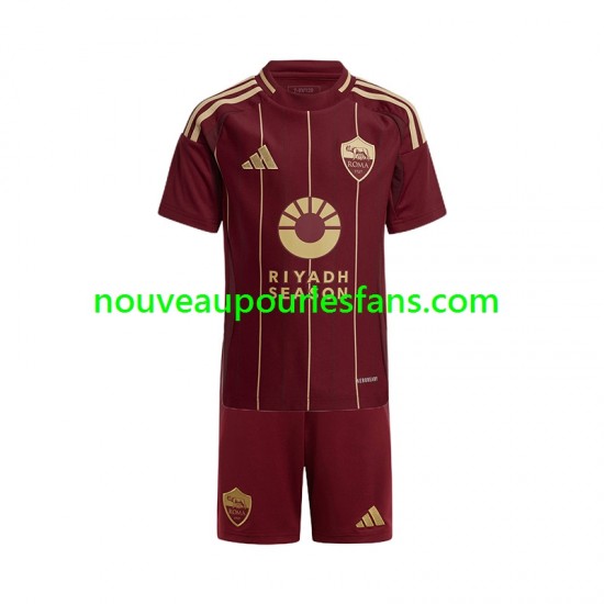 Maillot AS Rome Enfant Tenue Domicile 2024-2025 Manche Courte