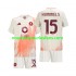 Maillot AS Rome Mats Hummels 15 Enfant Tenue Extérieur 2024-2025 Manche Courte