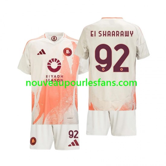 Maillot AS Rome Stephan El Shaarawy 92 Enfant Tenue Extérieur 2024-2025 Manche Courte
