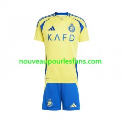 Maillot Al Nassr Enfant Tenue Domicile 2024-2025 Manche Courte