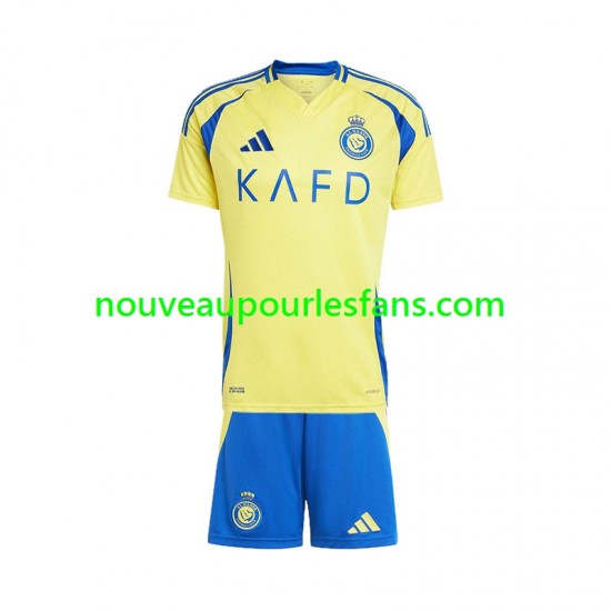Maillot Al Nassr Enfant Tenue Domicile 2024-2025 Manche Courte