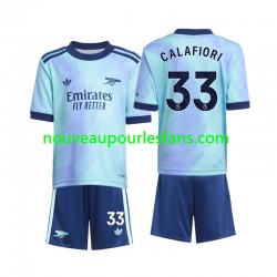 Maillot Arsenal Calafiori 33 Enfant Tenue 3ème 2024-2025 Manche Courte