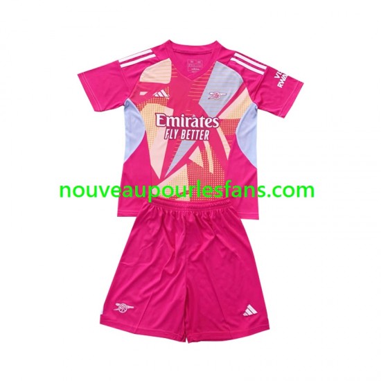 Maillot Arsenal Gardien Enfant Tenue Extérieur 2024-2025 Manche Courte