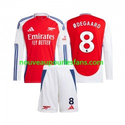 Maillot Arsenal Martin Odegaard 8 Enfant Tenue Domicile 2024-2025 Manche Longue