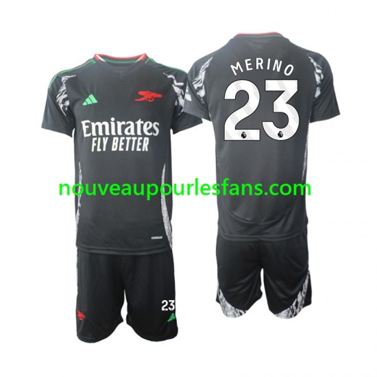 Maillot Arsenal Merino 23 Enfant Tenue Extérieur 2024-2025 Manche Courte