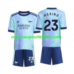 Maillot Arsenal Merino 23 Enfant Tenue 3ème 2024-2025 Manche Courte
