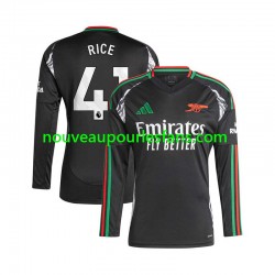 Maillot Arsenal Rice 41 Homme Tenue Extérieur 2024-2025 Manche Longue