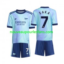 Maillot Arsenal Saka 7 Enfant Tenue 3ème 2024-2025 Manche Courte