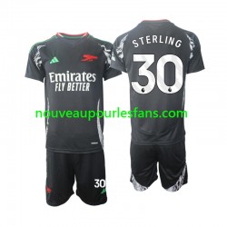 Maillot Arsenal Sterling 30 Enfant Tenue Extérieur 2024-2025 Manche Courte