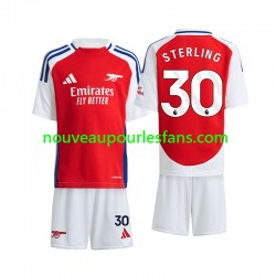 Maillot Arsenal Sterling 30 Enfant Tenue Domicile 2024-2025 Manche Courte