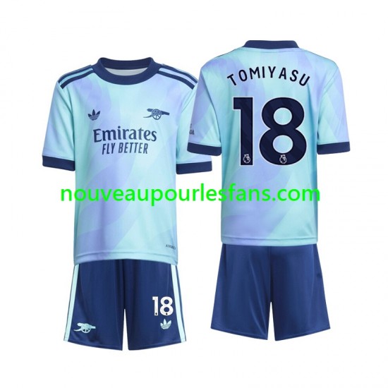 Maillot Arsenal Takehiro Tomiyasu 18 Enfant Tenue 3ème 2024-2025 Manche Courte