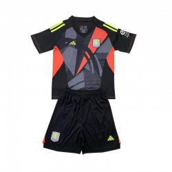 Maillot Aston Villa Gardien Enfant Tenue Extérieur 2024-2025 Manche Courte
