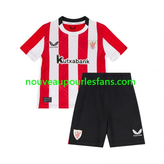 Maillot Athletic Bilbao Enfant Tenue Domicile 2024-2025 Manche Courte