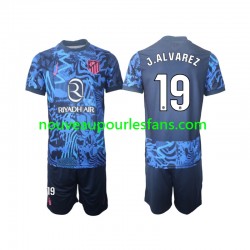 Maillot Atlético Madrid J.Alvarez 19 Enfant Tenue 3ème 2024-2025 Manche Courte