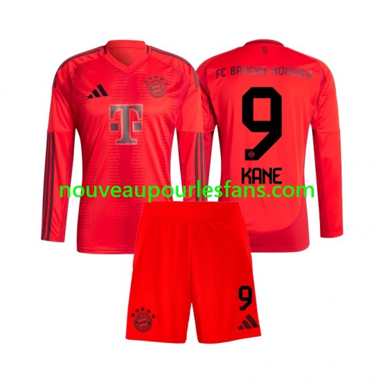 Maillot Bayern Munich Harry Kane 9 Enfant Tenue Domicile 2024-2025 Manche Longue