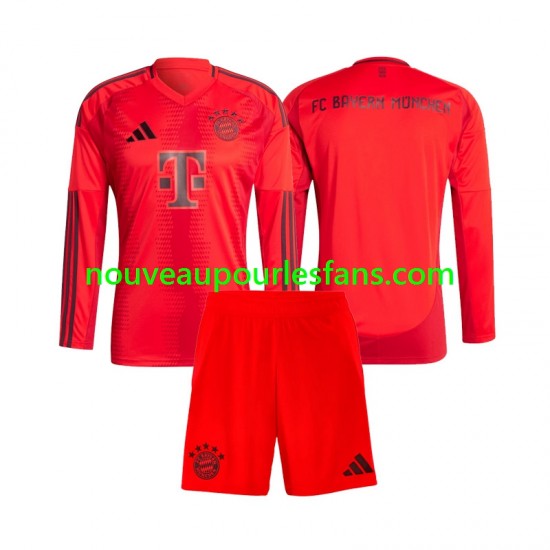 Maillot Bayern Munich Enfant Tenue Domicile 2024-2025 Manche Longue