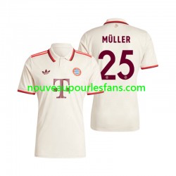 Maillot Bayern Munich Muller 25 Homme Tenue 3ème 2024-2025 Manche Courte