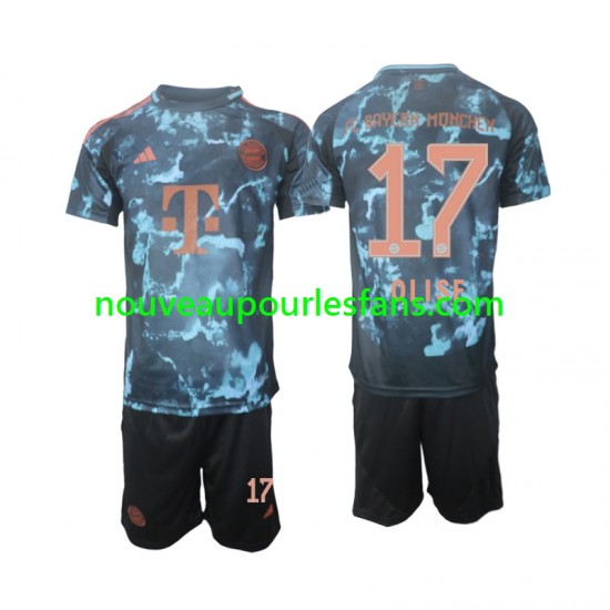 Maillot Bayern Munich Olise 17 Enfant Tenue Extérieur 2024-2025 Manche Courte
