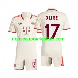 Maillot Bayern Munich Olise 17 Enfant Tenue 3ème 2024-2025 Manche Courte