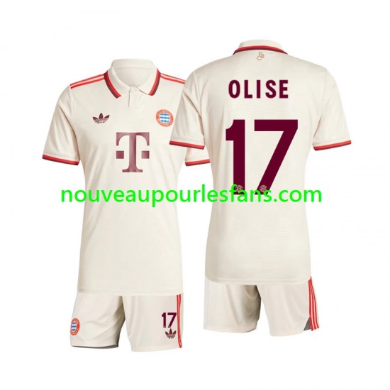 Maillot Bayern Munich Olise 17 Enfant Tenue 3ème 2024-2025 Manche Courte