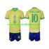 Maillot Brésil Ronaldinho 10 Enfant Tenue Domicile 2024 Manche Courte