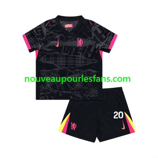 Maillot Chelsea Cole Palmer 20 Enfant Tenue 3ème 2024-2025 Manche Courte