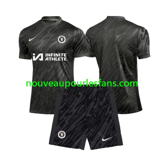 Maillot Chelsea Gardien Enfant Tenue Extérieur 2024-2025 Manche Courte