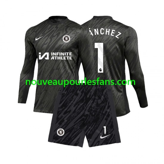 Maillot Chelsea Robert Sanchez 1 Gardien Enfant Tenue Extérieur 2024-2025 Manche Longue