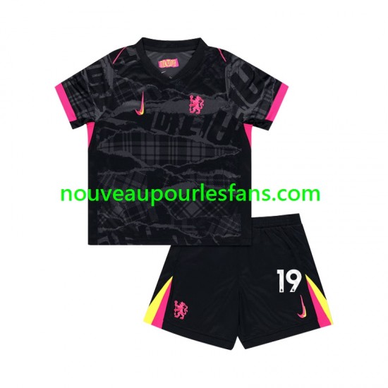 Maillot Chelsea Jadon Sancho 19 Enfant Tenue 3ème 2024-2025 Manche Courte