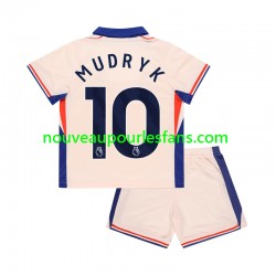 Maillot Chelsea Mychajlo Mudryk 10 Enfant Tenue Extérieur 2024-2025 Manche Courte