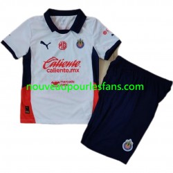Maillot Deportivo Guadalajara Enfant Tenue Extérieur 2024-2025 Manche Courte