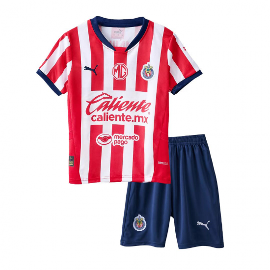 Maillot Deportivo Guadalajara Enfant Tenue Domicile 2024-2025 Manche Courte
