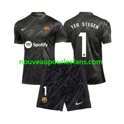 Maillot FC Barcelone Ter Stegen 1 Gardien Enfant Tenue 3ème 2024-2025 Manche Courte