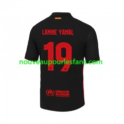 Maillot FC Barcelone LAMINE YAMAL 19 UCL Font Homme Tenue Extérieur 2024-2025 Manche Courte
