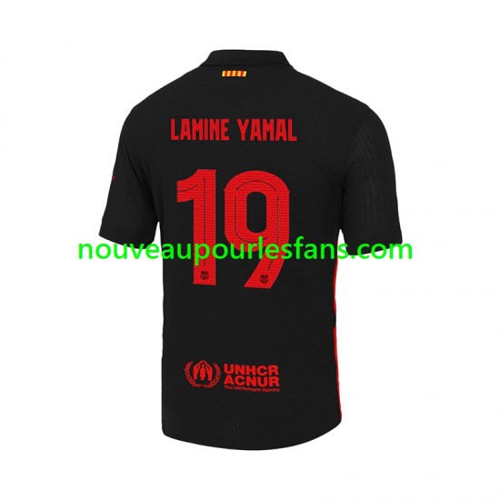 Maillot FC Barcelone LAMINE YAMAL 19 UCL Font Homme Tenue Extérieur 2024-2025 Manche Courte