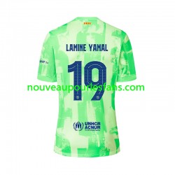 Maillot FC Barcelone LAMINE YAMAL 19 UCL Font Homme Tenue 3ème 2024-2025 Manche Courte