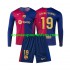 Maillot FC Barcelone Lamine Yamal 19 Enfant Tenue Domicile 2024-2025 Manche Longue