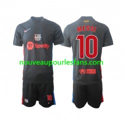 Maillot FC Barcelone Lionel Messi 10 Enfant Tenue Extérieur 2024-2025 Manche Courte