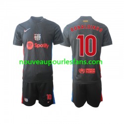 Maillot FC Barcelone Ronaldinho 10 Enfant Tenue Extérieur 2024-2025 Manche Courte