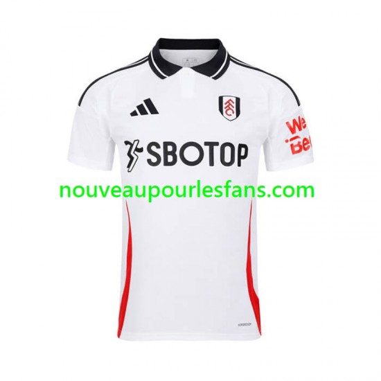 Maillot Fulham Homme Tenue Domicile 2024-2025 Manche Courte