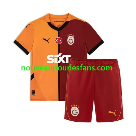 Maillot Galatasaray Enfant Tenue Domicile 2024-2025 Manche Courte