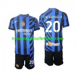 Maillot Inter Milan Hakan Calhanoglu 20 Enfant Tenue Domicile 2024-2025 Manche Courte