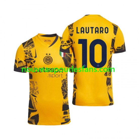 Maillot Inter Milan Lautaro 10 Homme Tenue 3ème 2024-2025 Manche Courte