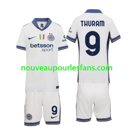 Maillot Inter Milan Marcus Thuram 9 Enfant Tenue Extérieur 2024-2025 Manche Courte