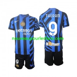 Maillot Inter Milan Marcus Thuram 9 Enfant Tenue Domicile 2024-2025 Manche Courte