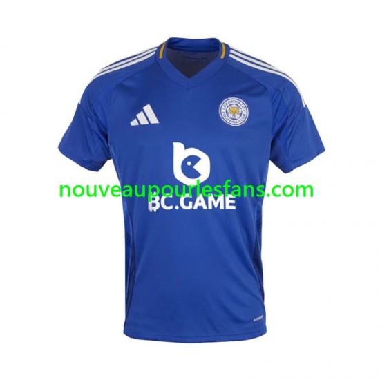 Maillot Leicester City Homme Tenue Domicile 2024-2025 Manche Courte